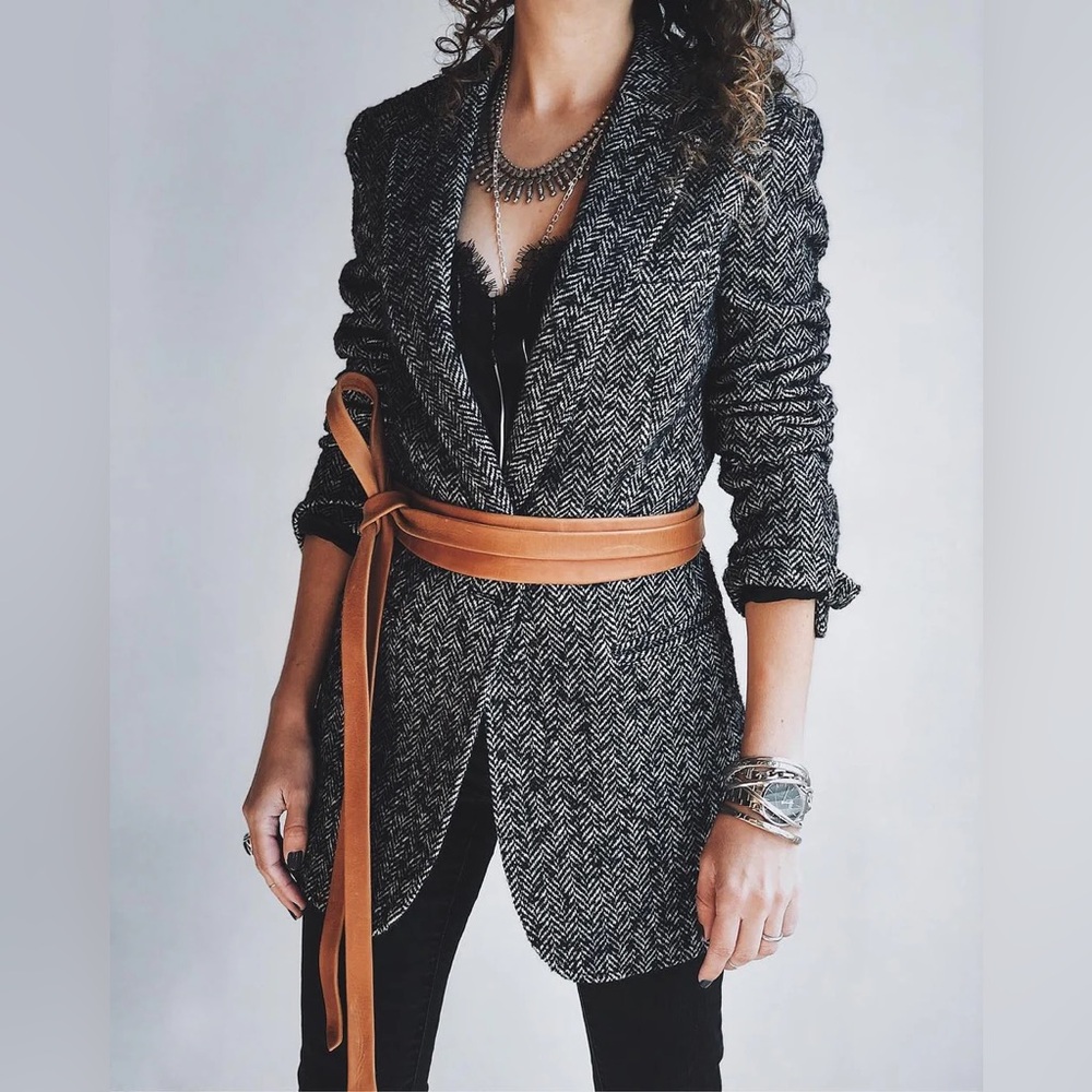 NWT ADA Midi Wrap Leather Belt, Tan. 30+ ways to style!